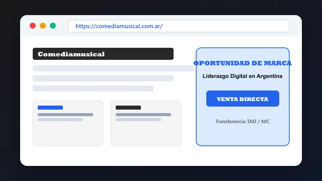 Modelo de aplicación comercial y proyectos digitales para comediamusical.com.ar