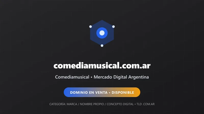 Identidad gráfica y activo digital para Comediamusical en Argentina